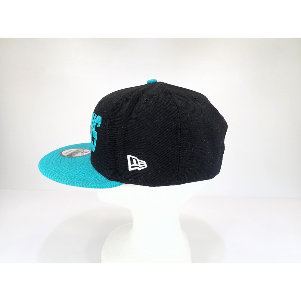 New Era 9FIFTY Miami Dolphins Snapback Hat Black Teal NFL Football Cap - Picture 3 of 9